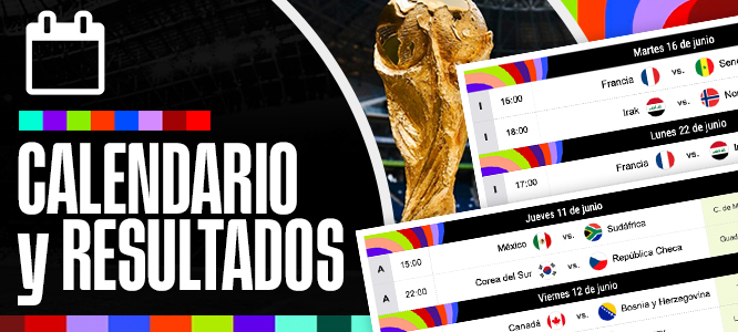 Revisa el calendario de los partidos de la primera fase