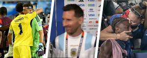Mira la notable actitud de Vozinha tras caer ante Argentina, los nobles gestos de Messi y el "Dibu" Martínez y el conmovedor video que es viral