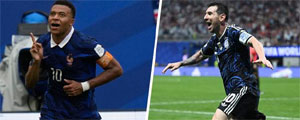 Así quedó la carrera entre Mbappé y Messi por ganar la Bota de Oro en Norteamérica y ser el goleador histórico de los mundiales