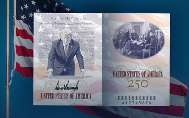 "Lo pediste y lo entregamos": EE.UU. comenzará a expedir pasaportes con imagen de Trump