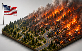 94 grandes focos activos: EE.UU. enfrenta temporada crítica de incendios forestales y rige máxima alerta nacional