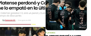 "Una pesadilla", "un golpe duro": Así vio la prensa de Argentina el "increíble" empate entre Coquimbo y Platense por la Copa Libertadores