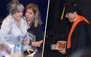 Cristian Castro termina el colegio a los 51 años: Su madre fue a su graduación con oxígeno y problemas para caminar