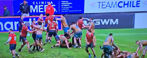 Escándalo en el rugby sudamericano: Repasa la gran pelea entre Chile y Uruguay que terminó con expulsados y una grave lesión