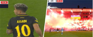 Lucas Assadi debutó en Europa: Cómo fue su primer partido con el AIK de Suecia y las imágenes que sorprendieron en el duelo