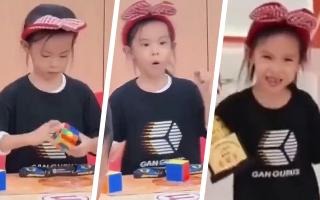 Video | Niña de 6 años es la más rápida del mundo en resolver un Cubo de Rubik: Demoró poco más de cuatro segundos