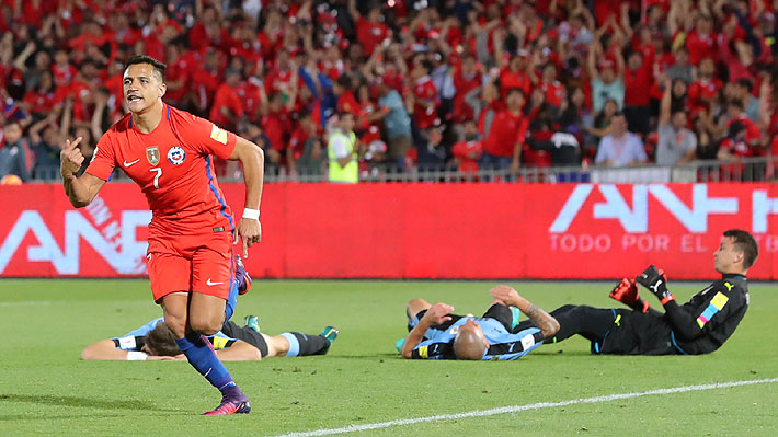 De la mano de Alexis Sánchez, Chile da vuelta el partido a Uruguay y se mete en clasificación a Rusia