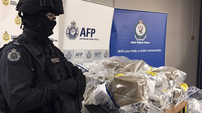 Histórica incautación de cocaína en Australia provenía de puerto chileno