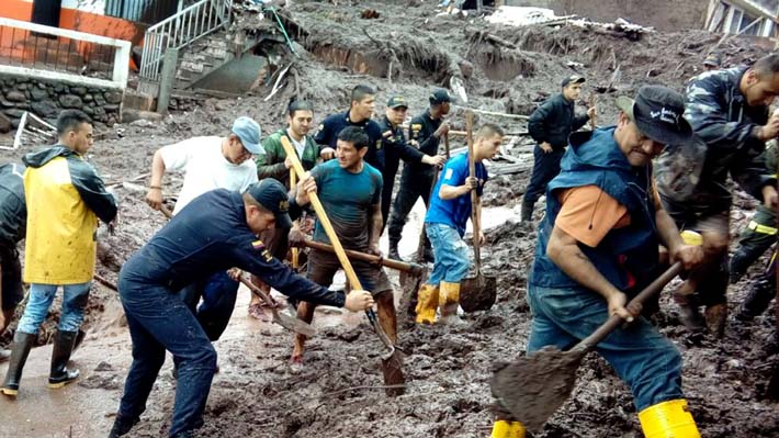 Cifra de fallecidos por nuevos aluviones en Colombia aumentó a 17
