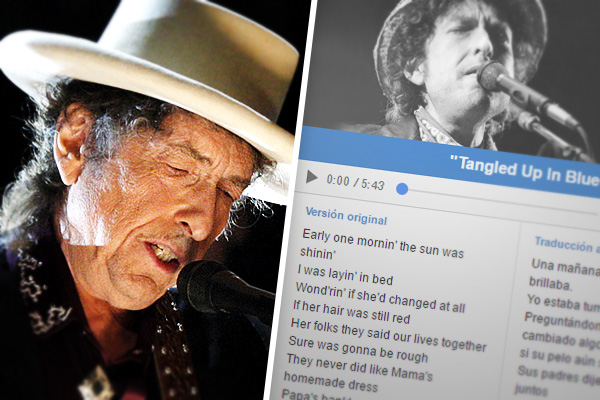 Bob Dylan: escucha cuatro canciones fundamentales con sus letras traducidas al español