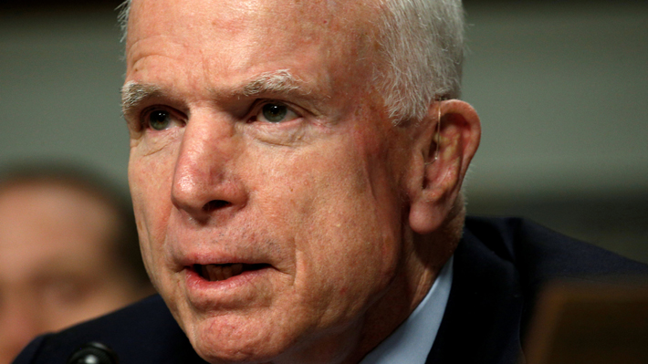 El ex candidato presidencial estadounidense John McCain es diagnosticado con cáncer cerebral