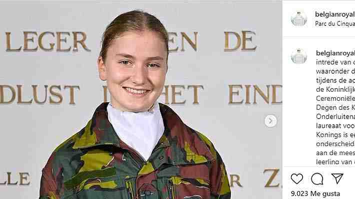 Princesa Isabel de Bélgica seguirá una formación táctica militar antes de iniciar su instrucción en la Escuela Real Militar