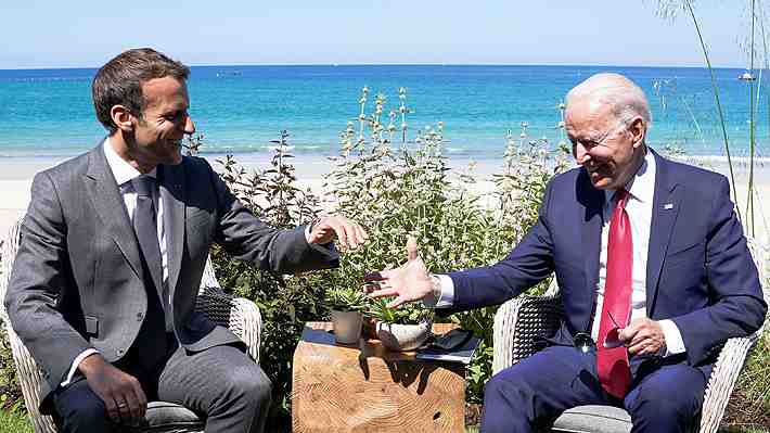 Conversación entre Macron y Biden por crisis de los submarinos será este miércoles