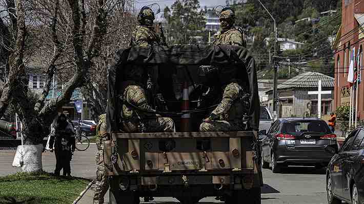Despliegue militar en las calles y visita de Delgado marcan primera jornada de estado de excepción en la Macrozona Sur