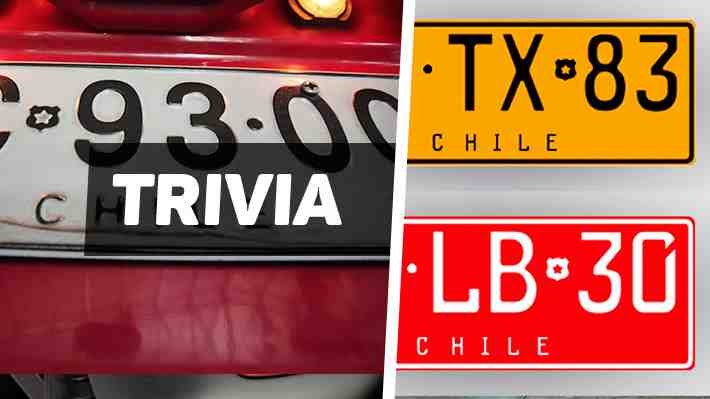 Trivia: Sabes qué vehículos deben llevar estas placas patentes