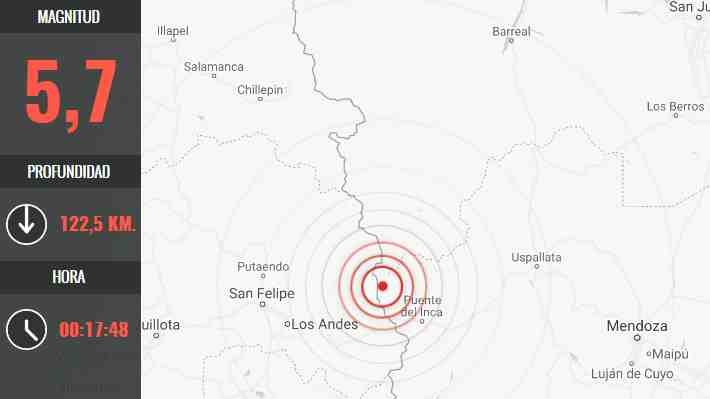 Sismo de mediana intensidad se registró entre las regiones de Coquimbo y Maule