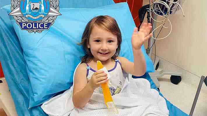Policía australiana comparte las primeras imágenes de Cleo Smith, la niña de 4 años que estuvo 18 días desaparecida