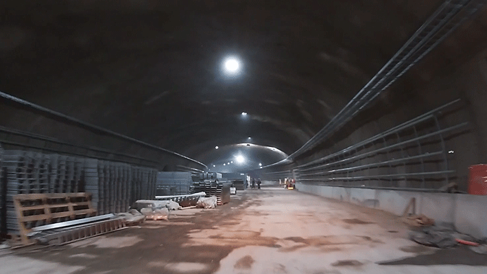MOP informó que túnel subterráneo de la nueva autopista Américo Vespucio Oriente presenta un 90% de avance