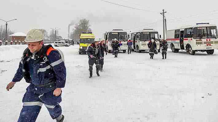Accidente en una mina de carbón dejó al menos seis muertos y 49 desaparecidos en Rusia
