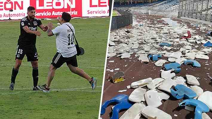 Las reprochables imágenes de cómo quedó el estadio de Antofagasta tras los incidentes y el ingreso de hinchas de Colo Colo