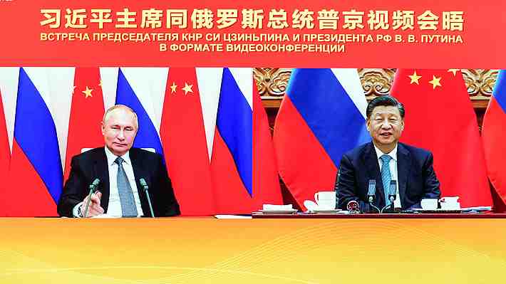 Presidentes Putin y Xi reafirman en cumbre virtual el apoyo mutuo en su pugna con Occidente