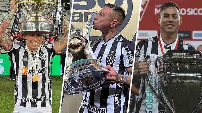 El sólido año de Eduardo Vargas: Ganó tres títulos con el Mineiro y se llenó de elogios en Brasil... Revisa sus números