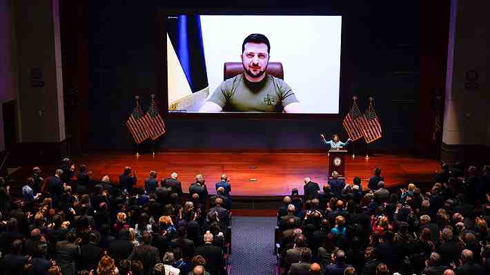 Zelenski expone ante el Congreso de EE.UU.: "Recuerden el 11 de septiembre. Ucrania está sufriendo esto todos los días"