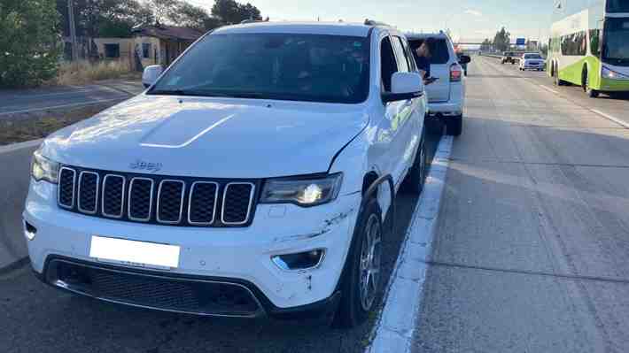 Carabineros escoltas de ministra Tohá detienen a sujeto que huía en auto robado por la Ruta 68