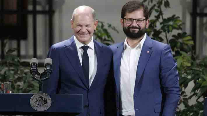 Presidente Boric concreta reunión con canciller alemán en La Moneda: "Hemos estrechado lazos entre ambos gobiernos"