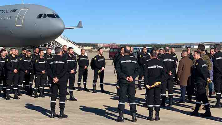 UME: La preparación de contingente español que llegó a Chile para ayudar a combatir los incendios