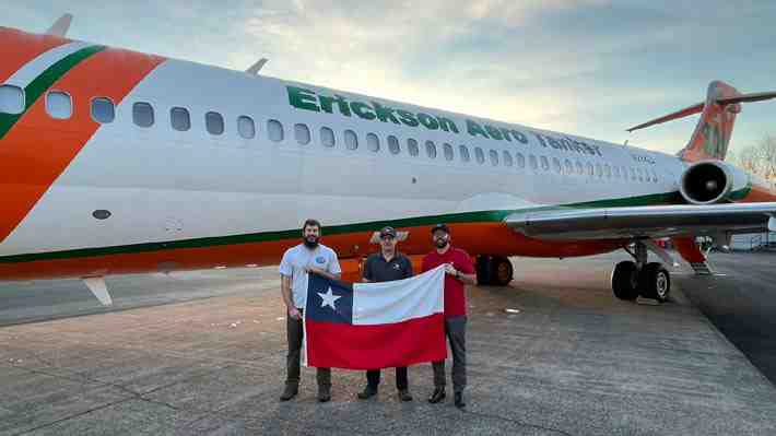 Avión proporcionado por Luksic para combatir incendios adelanta su arribo para este viernes: Tiene capacidad de 11.300 litros