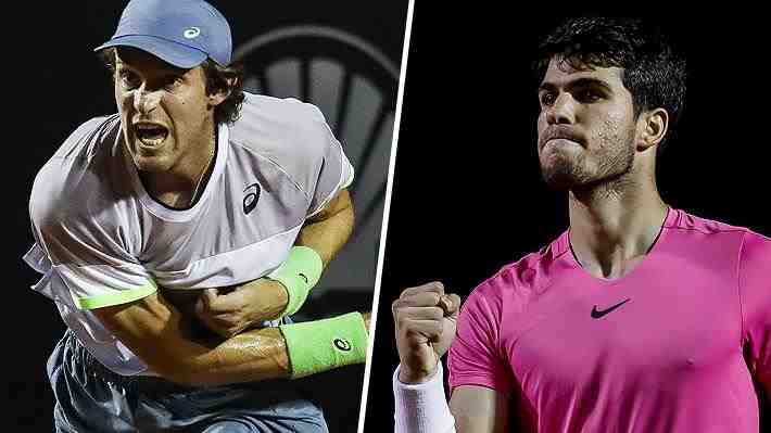 Jarry jugó de igual a igual ante Alcaraz, pero cayó en tres sets en la semifinal del ATP 500 de Río con 6-0 incluido