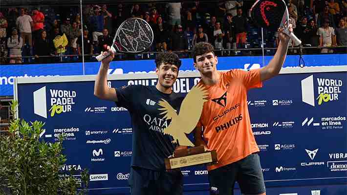 Se definieron los campeones de la fecha del circuito mundial de padel disputada por primera vez en Chile
