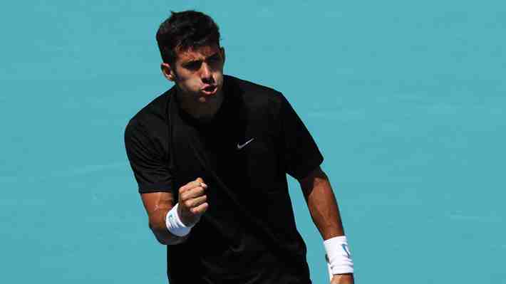 Garin le ganó en un partidazo al 33° del mundo y se instaló en la tercera ronda del Masters 1000 de Miami