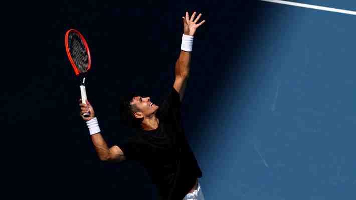 Cristian Garin luchó, pero no logró imponerse ante el 3 del mundo y se despidió del Masters 1000 de Miami