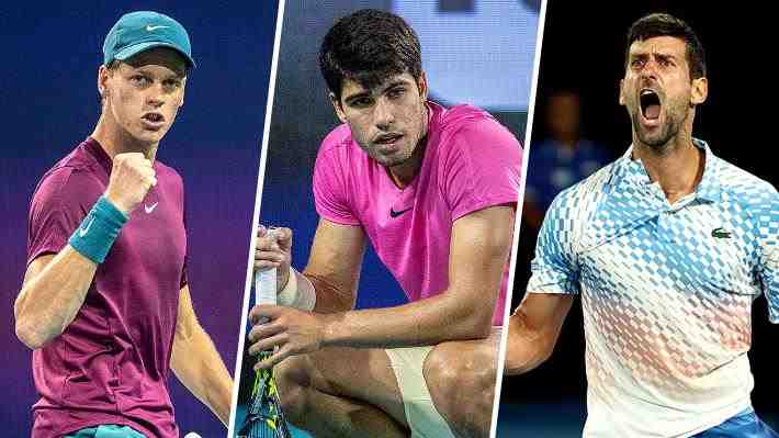 Sinner batió a Alcaraz en un partidazo por las semis de Miami y Djokovic recuperó el n°1 del mundo... Mira el match point