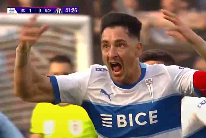 Un golazo de fuera del área: Mira el tanto de Zampedri en el clásico UC-U con el que se convirtió en artillero histórico